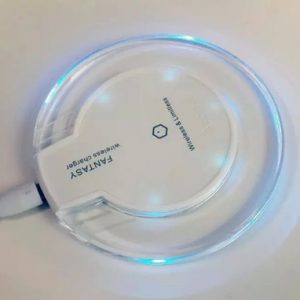 2016 universal qi wireless charger (no receiver charging) pad fantasy high efficiency blue light crystal for iphone samsung lg nokia