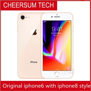 2019 iphone 6 in 8 style mobilephone 4.7 5.5 inch screen 64gb 128gb iphone 6 plus refurbished in iphone 8 plus housing cellphone