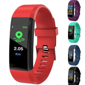 2019 lcd screen id115 plus smart bracelet fitness tracker pedometer watch band heart rate blood pressure monitor smart wristband