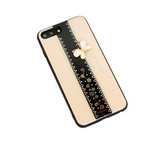 2019 new arrival phone case designer for iphone6/7/8 6p/7p/8p x/xs/xr/xs max with luxury rhinestone fashion animal floral two colors