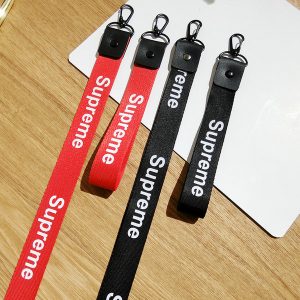 2019 new arrvial printed letters universal mobile phone shell anti-fall hanging neck lanyard brass ribbon long and short hanging materials