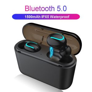 2019 new q32 tws bluetooth 5.0 earphone 2000mah bluetooth 5.0+edr headset mini wireless headphones cordless earbuds