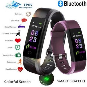 2020 id115 plus smart bracelet fitness tracker smart watch heart rate watchband smart wristband for apple android smartphones with box