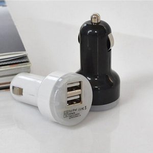 2020 mini usb car charger dual usb charging adapter in-car cellphone charger for xiaomi 2-port 1a