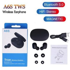 2020 tws a6s headphone bluetooth 5.0 wireless earbuds life waterproof bluetooth headset with mic for all goophone