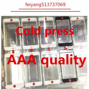 20pcs original cold press 100% front touch screen panel outer glass lens with middle frame bezel screen for iphone 7 6 6s 6 plus 6s plus