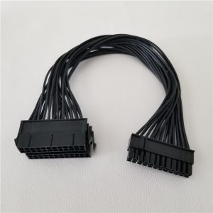 20pin & 4pin dual psu power supply cable motherboard adapter cord 30cm for btc rig miner diy