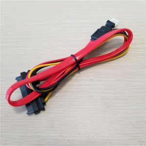 22pin(7pin + 15pin) sata adapter to 4pin power supply splitter extension data cable for hard drive pc diy