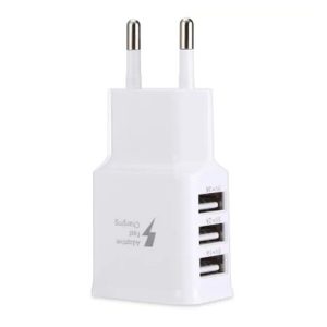 2a 3 usb ports travel charger adapter - eu plug