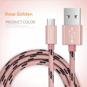 2m cell phone cable micro usb cable charging metal wire sync data transmit charger cable for mobile phone plus huawei xiaomi