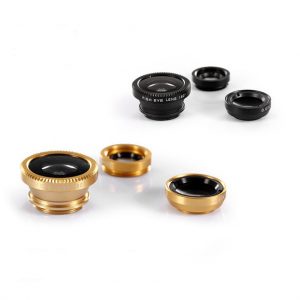 3 in 1 camera lens macro & wide angle lens 0.67x fisheye lens clip on cell phone camera lenses suitable for almost all cellphon