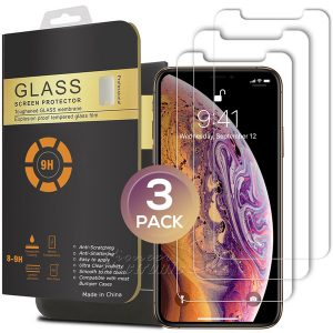 3 packs for new iphone 11 pro xr xs max 5.8 6.1 6.5inch tempered glass screen protector 0.26mm 2.5d rounded edge 8plus for iphone x 7 8 plus