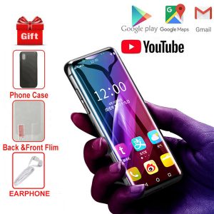 3.5" anica mini smartphone mtk6580 quadcore 2gbram 16gb rom curve screen touch good quality 8mp camera google market face id 3g cellphone