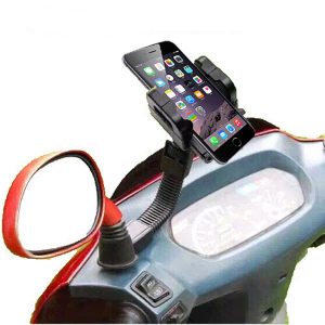 360 degrees rotation motorbike motorcycle holder rear-view marrow bracket stand for mobile cell phones mp4 pda gps holders