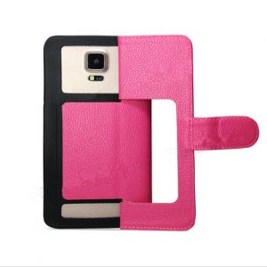 360 rotating universal wallet pu flip leather case with credit card slot and tpu cover for 4.5-5.7inch cell phone mobile phone