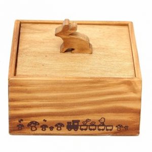 3D Cute Animal Wooden Jewelry Storage Box