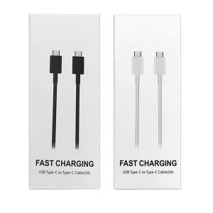 3a super fast charging type c to type c cable 1m 3ft usb c cables for samsung galaxy s8 s9 s10 note 10 lg android phone