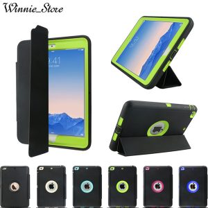 3in1 hybrid rugged robot shockproof smart wake business case cover for ipad mini 1/2/3/4/5 air2 pro 9.7 10.2 10.5 11 12.9