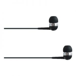 4XEM 4XIBUDBK Earphones with mic - ear-bud - wired - 3.5 mm jack - black - for P/N: 4XIJACKBK 4XUSBC35MMW