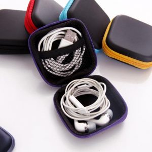 5 color cell phone data cable charger fingertip gyro box headphone storage bag eva headphone bag ing