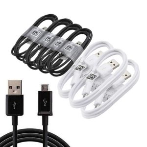 500pcs/lot 1m white black micro v8 usb cable accessory bundles for samsung galaxy note 2 4 s6 s7 for htc braided cables