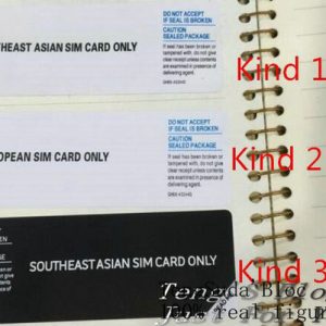 500pcs/lot sim card seal label sticker for samsung galaxy phone package box sealing strip