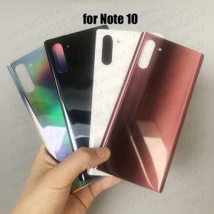 50pcs oem battery door back housing cover glass cover for samsung galaxy note 10 plus with adhesive sticker dhl