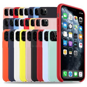 50pcs/lot for i11 11 pro max silicone case official style liquid silicone rubber cases with retail boxes