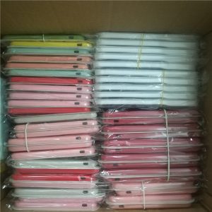 50pcs/lot origina silicone case for ip 5 5se 6 6s 7 8 plus x official phone cover with logo and box