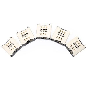 5pcs sim card reader slot socket holder repair parts for iphone 6 plus