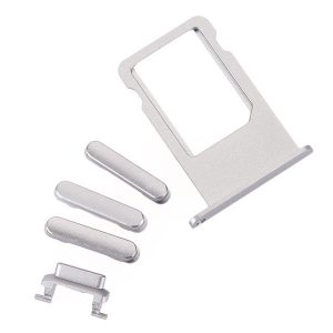 5pcs sim card tray slot with side button switch replace parts for iphone 6 plus