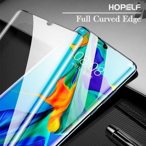 5pcs tempered glass for huawei p30 pro screen protector on lite full curved edge protective glass for huawei nova 4e p30 lite