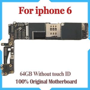 64gb for iphone 6 motherboard without fingerprint, original unlocked for iphone 6 motherboard without touch id