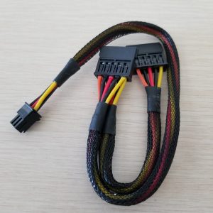 6pin to splitter 15pin sata power cable cord for dell vostro 3650 3653 3655 deskcomputer hdd ssd expansion cable 50cm