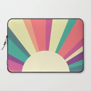 70s Retro Sun Sunshine Computer Cover by Bitart - Laptop Sleeve - 15"