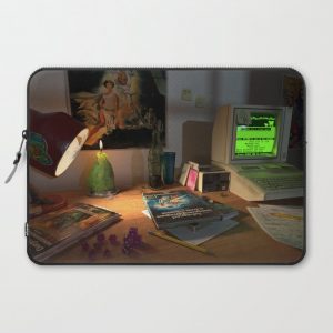 80s Nerd Desk Still Life Computer Cover by WillowPaquette - Laptop Sleeve - 15"