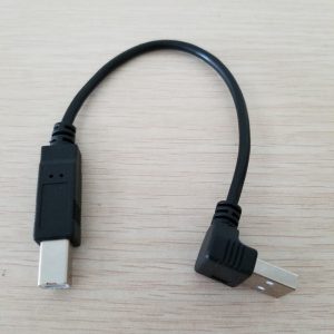 90 degree usb 2.0 type a male to printing port male usb type b male data extension printer cable 20cm