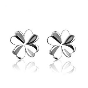 925 Sterling Silver Lovely Flower Earrings