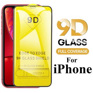 9d full cover tempered glass for new iphone 11 pro max xr x xs 6 7 8 plus screen protector for samsung a50 a10e a40 a70 a20e a80 p30 p20