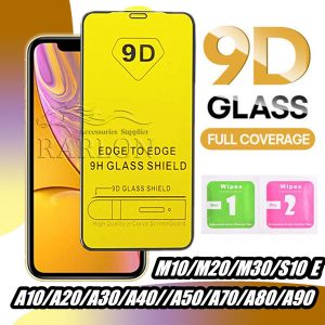 9d full cover tempered glass full glue 9h screen protector for iphone 11 pro max xs xr x 8 7 samsung s10 e a10 a50 a70 a90 m20 huawei p30