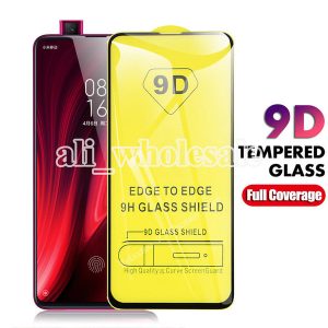 9d full screen coverage tempered glass screen protector for xiaomi redmi note 7 pro 7a 6a k20 pro note 8 pro mi 9 9t pro, no retail package