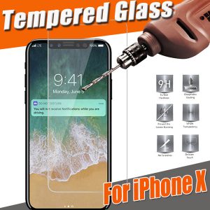 9h premium clear transparent tempered glass screen protector film guard for iphone xs max xr x 8 7 6 plus 5 se antiknock have package