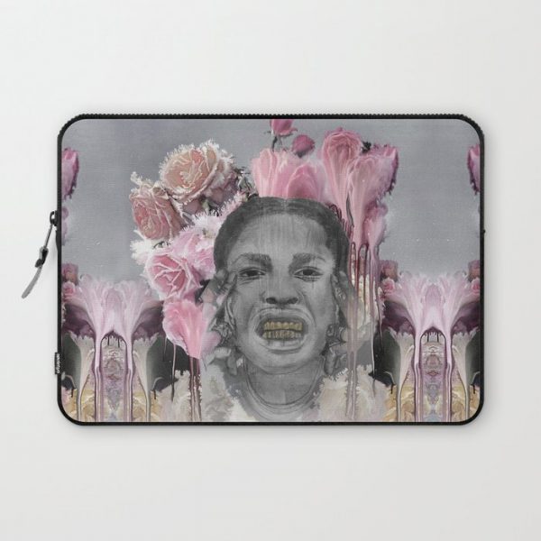 ASAP Rocky Sketch_KW_Florals Computer Cover by Lulumur_ - Laptop Sleeve - 13"