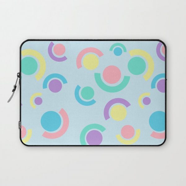 Abstract Circles & Dots Computer Cover by Kenedi Design Co - Laptop Sleeve - 13"