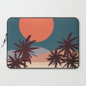 Abstract Landscape 13 Portrait Computer Cover by The Old Art Studio - Laptop Sleeve - 15"