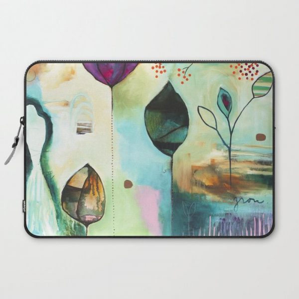 "Abundance" Original Painting by Flora Bowley Computer Cover by Flora Bowley - Laptop Sleeve - 15"