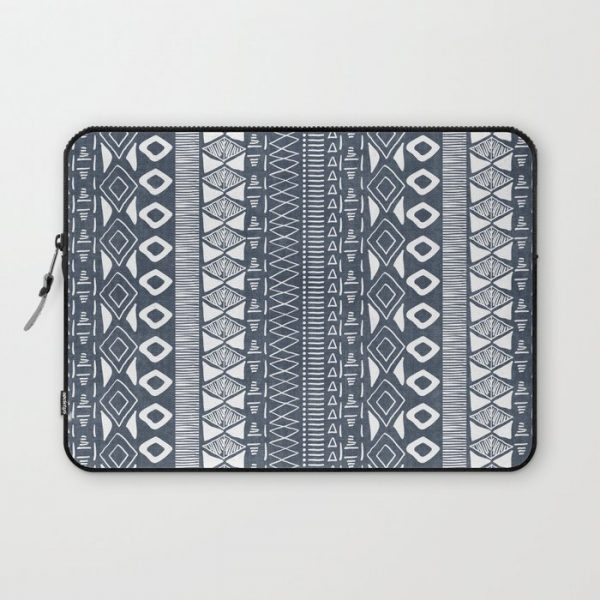 Adobe in Navy Blue and White Computer Cover by Becky Bailey - Laptop Sleeve - 13"