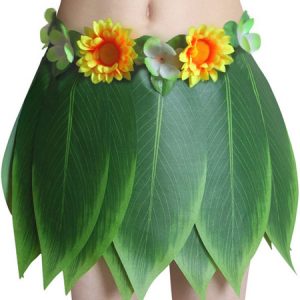 Adult Beach Costumes Flowers Leaf Tropical Dancing Costume Set