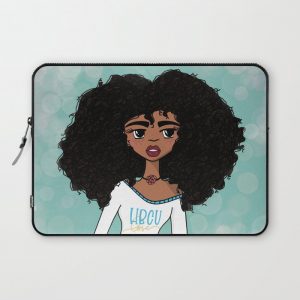 African American girl Computer Cover by K Cherell Designs - Laptop Sleeve - 13"