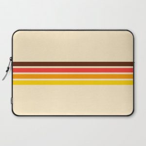 African Retro Stripes Computer Cover by AlphaOmega - Laptop Sleeve - 15"